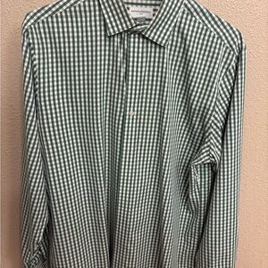 Banana Republic Green Gingham Dress Shirt